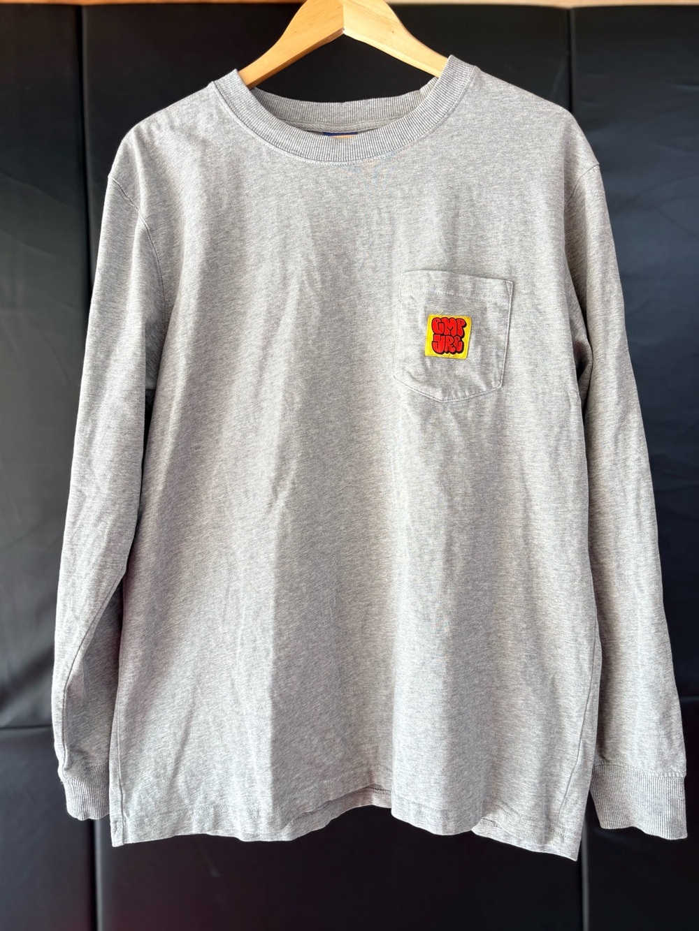 Empyre | Lightweight Long-Sleeved Crewneck Pocket Pullover - Men's M, Light Gray